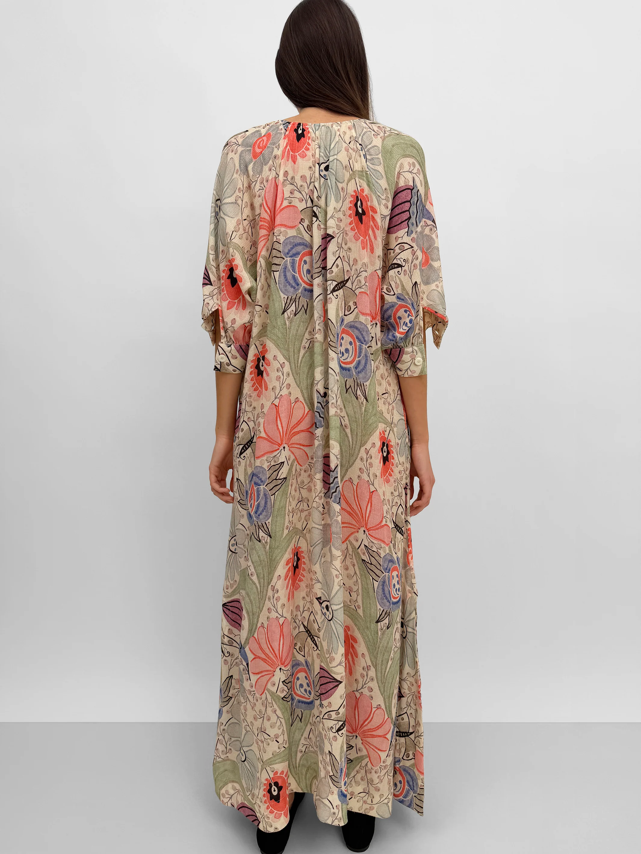 The Windy plissé dress in Ducharne - Image 3